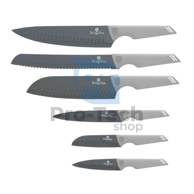 Набір кухонних ножів з нержавіючої сталі 6 шт.  MATT GREY 20730
