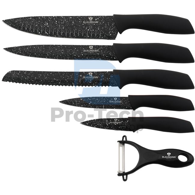 Набір кухонних ножів з 6 шт.  BLACK 21155