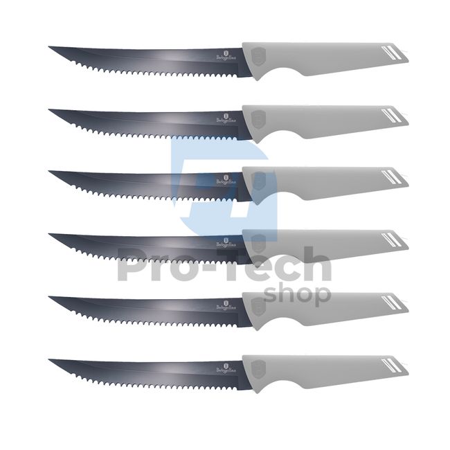 Набір ножів для стейка з нержавіючої сталі з 6 шт.  MATT GREY 20729
