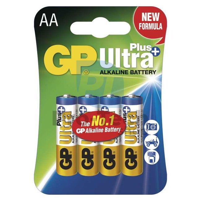 Лужна батарейка GP Ultra Plus LR6 (AA), 4шт 70845