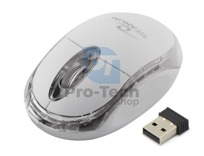 Бездротова миша 3D USB CONDOR, біла 73427