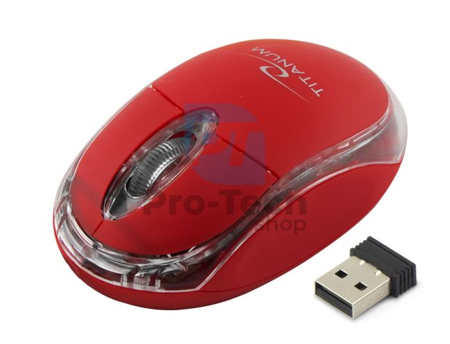 Бездротова миша 3D USB CONDOR, червона 73426