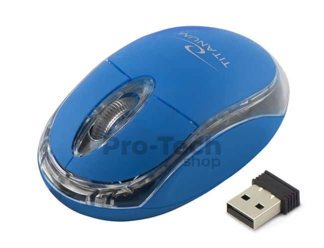 Бездротова миша 3D USB CONDOR, синя 73423