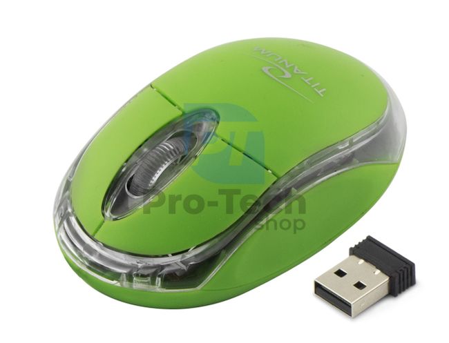 Бездротова миша 3D USB CONDOR, зелена 73424