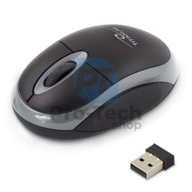 Бездротова миша 3D USB VULTURE, чорно-сіра 73419