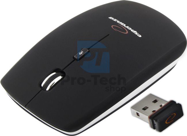 Бездротова мишка SATURN 4D USB, чорна 73137