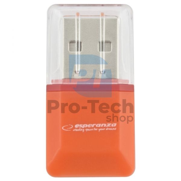 Кардрідер MicroSD/TF USB2.0 помаранчевий 72222