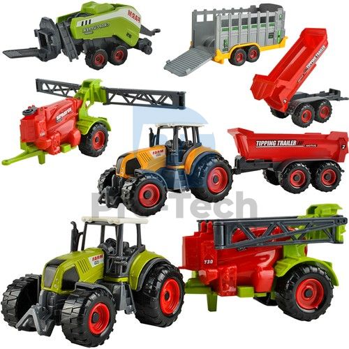 Ферма - набір тракторів 6шт 74243