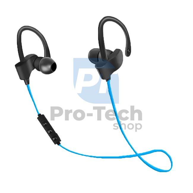 Bluetooth - гарнітура, спортивна, чорно-синя 72805