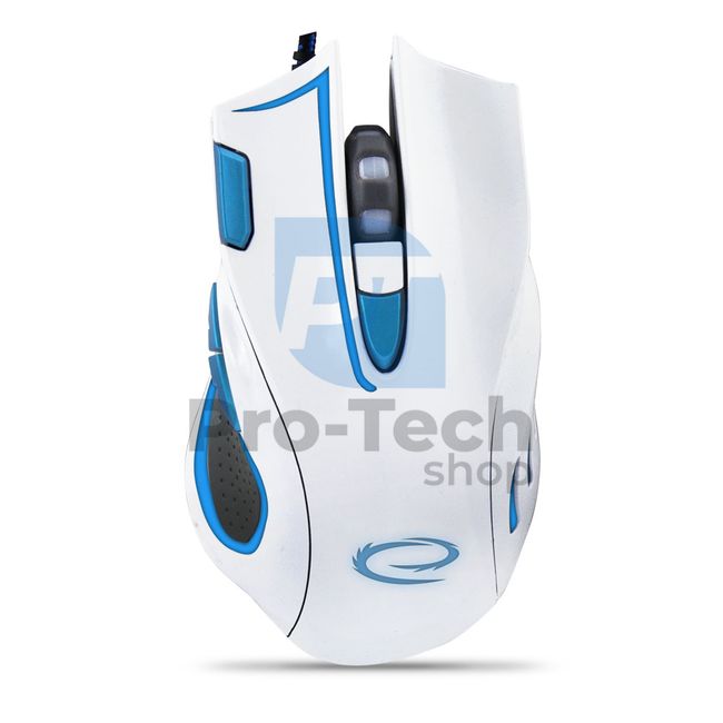 Ігрова USB-миша зі LED підсвічуванням 7D HAWK, біло-блакитна 72702