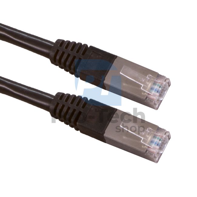 FTP кабель Cat. 6 Патч-корд RJ45, 0,25 м, чорний 72484
