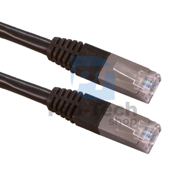 FTP кабель Cat. 6 Патч-корд RJ45, 1 м, чорний 72496