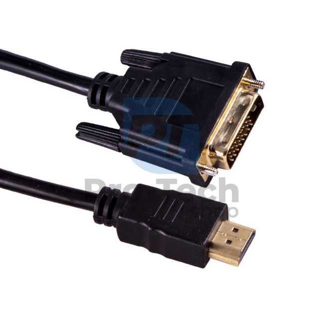 Кабель HDMI - DVI 1м, позолочений 72356
