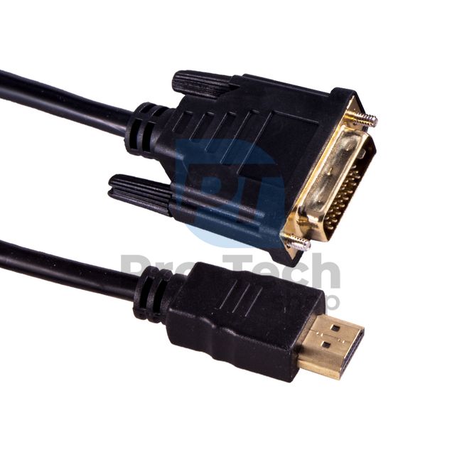 Кабель HDMI - DVI 2м, позолочені роз'єми 72357