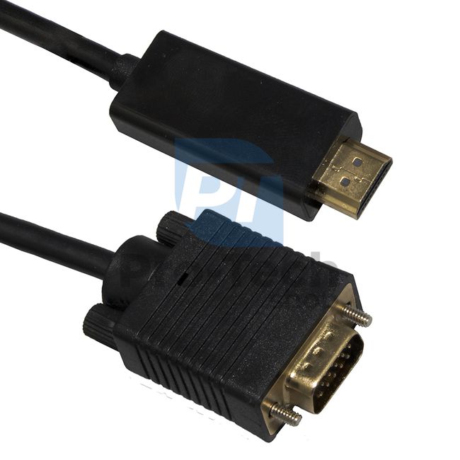Кабель HDMI - VGA D-SUB з перетворювачем сигналу 2м 72359