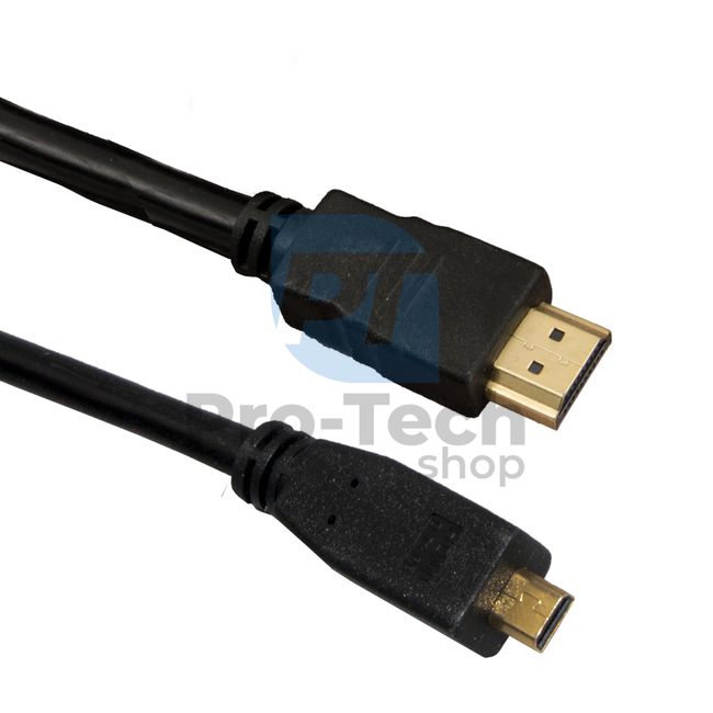 Кабель MicroHDMI - HDMI 3м, позолочені роз'єми 72355