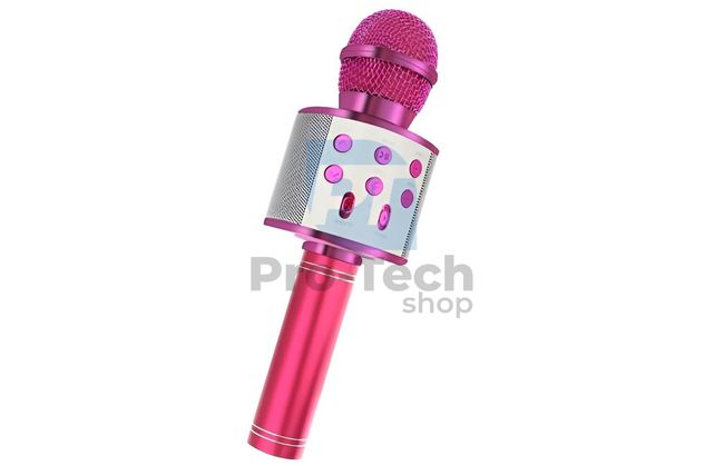 Караоке-мікрофон з динаміком, рожевий 74405