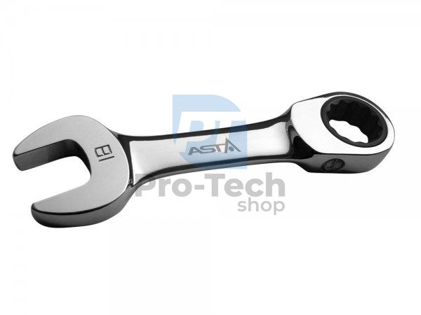 Ключ ріжково-накидний з тріскачкою, короткий 12 мм pro Asta PFS121 05675