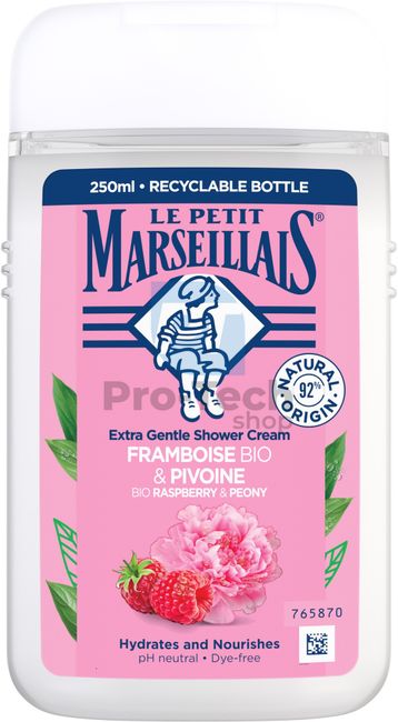 Le Petit Marseillais Біо крем-гель для душу з малиною та півонією 250 мл 30590