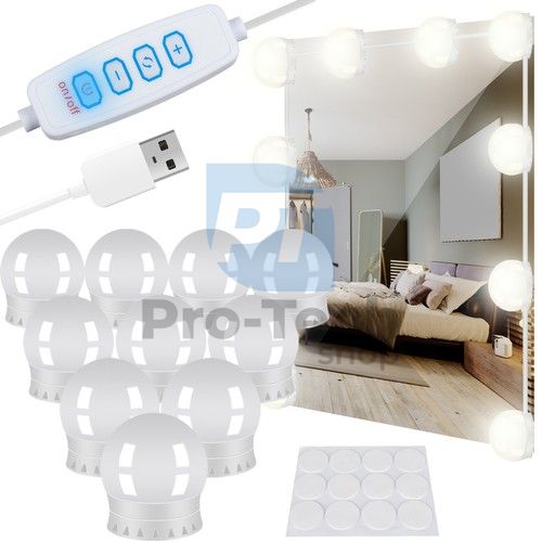 LED світильники для дзеркал / туалетного столика - 10 шт 74528