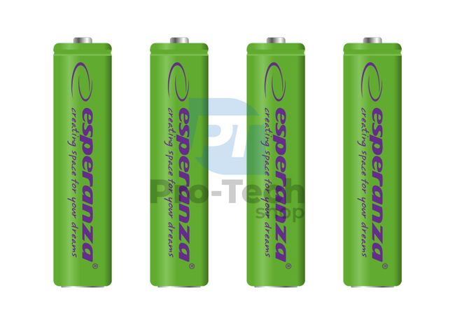 Акумуляторна батарея NI-MH AAA 1000mAh 4шт, зелена 73321