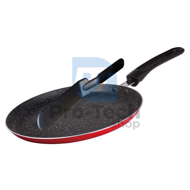 Сковорода для млинців з мармуровим покриттям 24 см RED 21060
