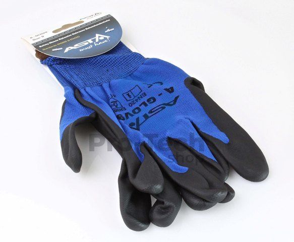 Робочі рукавиці Pro 8" Asta сині 04991