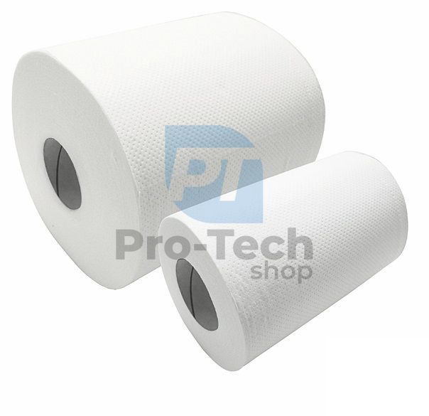 Рушники паперові рулонні 2-шарові промислові білі MAXI Linteo 100м 6шт 30487