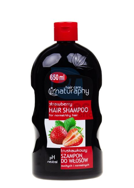 Шампунь для волосся полуничний з екстрактом оливи Naturaphy 650мл 30493