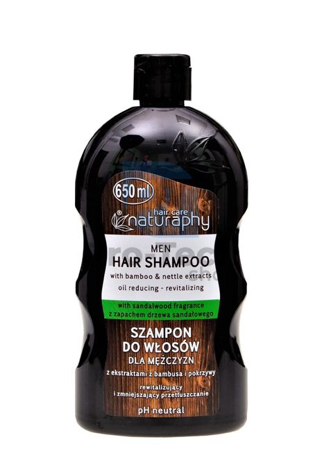 Шампунь для волосся сандаловий для чоловіків Догляд за волоссям Naturaphy 650мл 30125