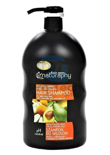 Шампунь для волосся з екстрактом ромашки та олією авокадо Naturaphy 1000мл 30089