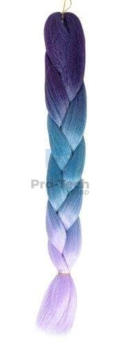 Канекалон з синтетичного волосся омбре синє/фіолетове W10342 75310