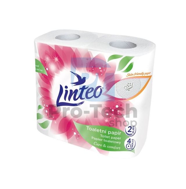 Туалетний папір 2-шаровий LINTEO SATIN білий - 4шт 30387