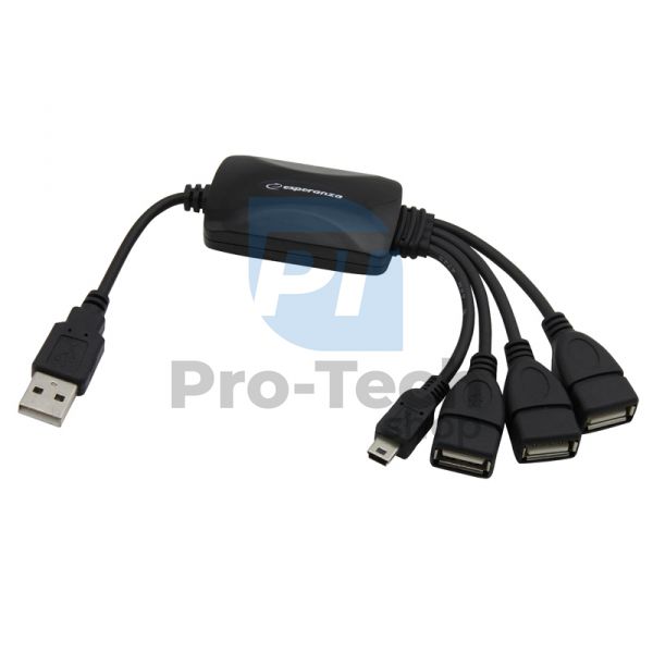 USB- хаб 2.0 3 USB-порти + 1 порт MINI USB 72211