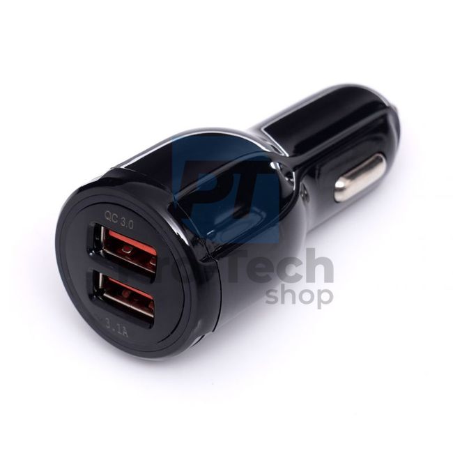 Автомобільний адаптер USB QUICK CHARGE 2xUSB 3,1A 16757