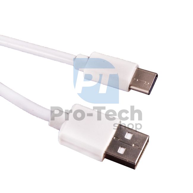 Кабель USB-C 2.0, 1.5 м, білий 72378