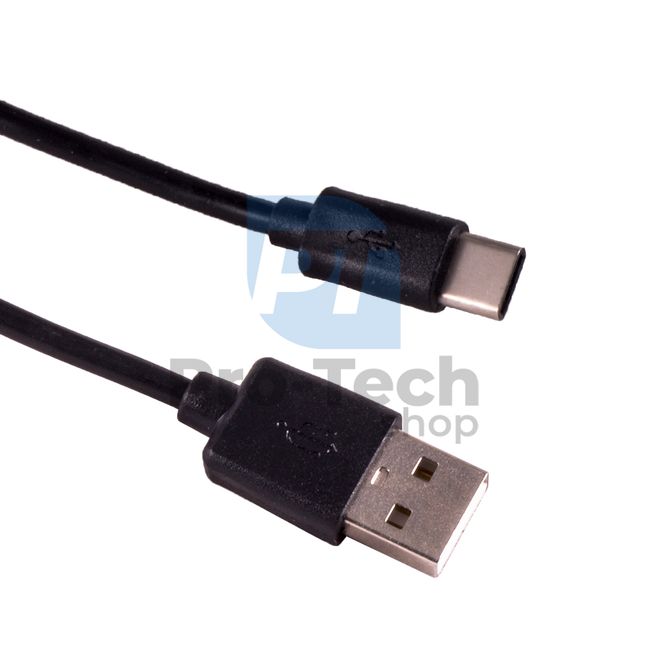 Кабель USB-C 2.0, 1 м, чорний 72373