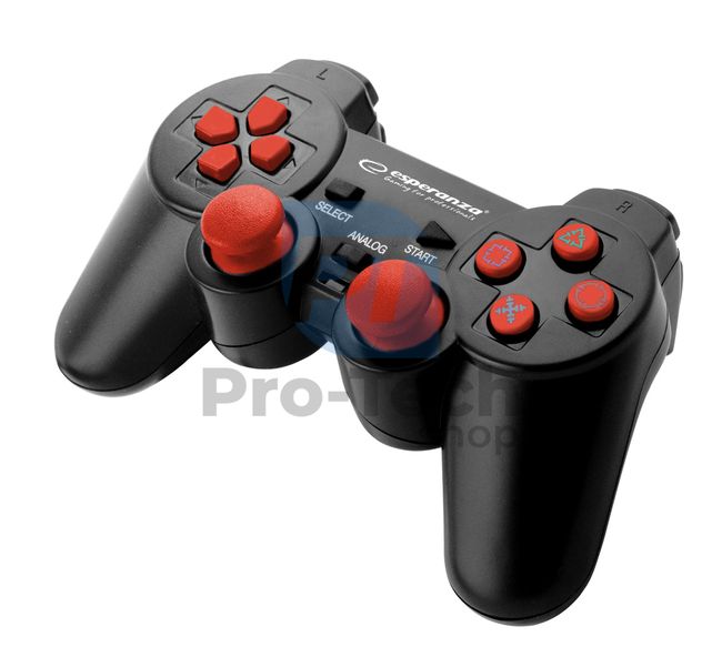 Геймпад з функцією вібрації PS2/PS3/PC USB CORSAIR, чорний/червоний 72639