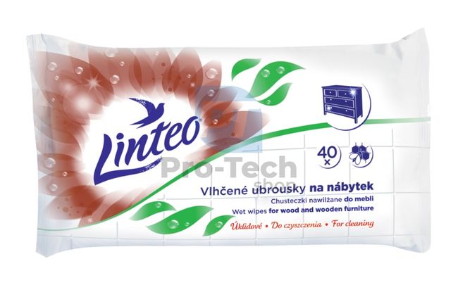 Вологі серветки для меблів Linteo 40шт 30440