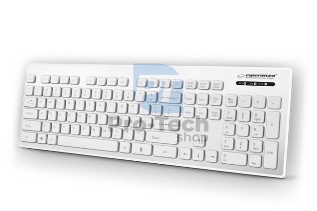 Водонепроникна USB-клавіатура SINGAPORE, біла 72916