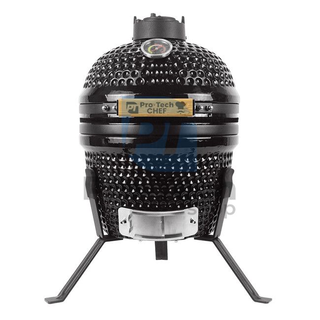 Садовий керамічний гриль Kamado CL-13 чорний Pro-Tech CHEF 40155