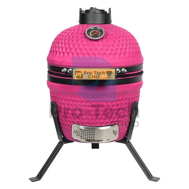 Садовий керамічний гриль Kamado CL-13 червоний матовий Pro-Tech CHEF 40307