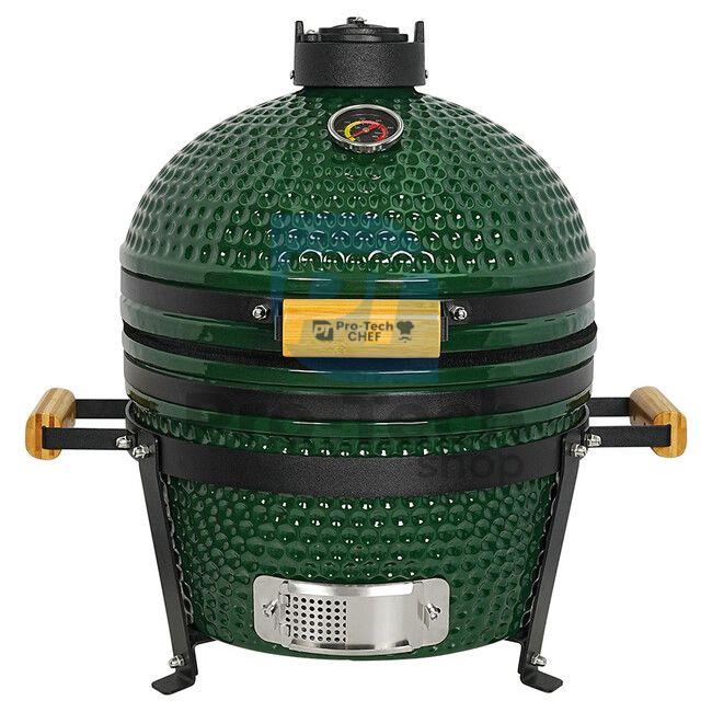 Садовий керамічний гриль Kamado CL-16T зелений Pro-Tech CHEF 40348