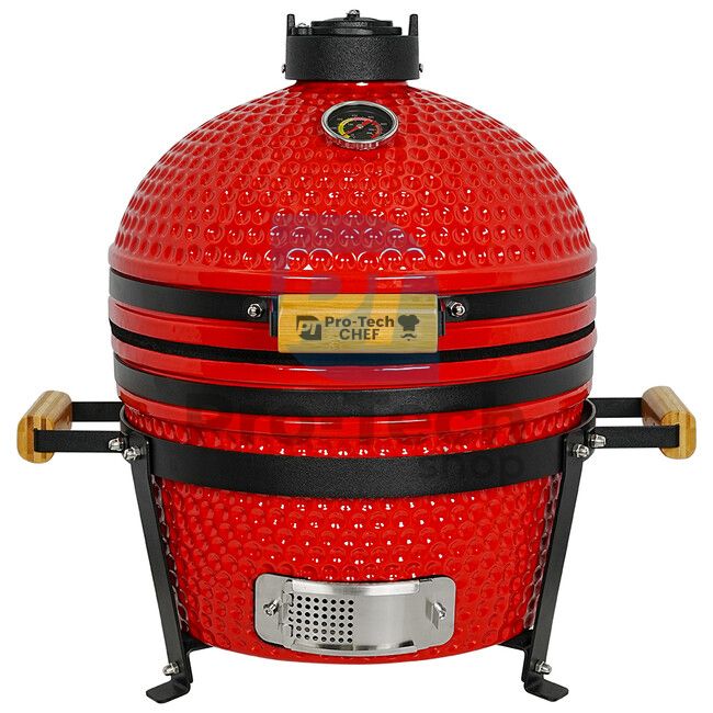 Садовий керамічний гриль Kamado CL-16T червоний Pro-Tech CHEF 40279