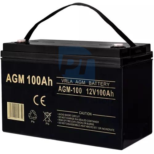 Акумуляторна батарея AGM Plus 12V 100AH 75595